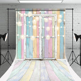 Aperturee - Candy Wooden Door Light Photography Sweep Backdrop