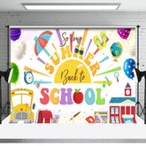 Aperturee - Car Bag Book So Long Summer Back To School Backdrop