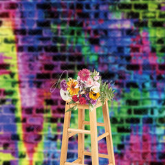 Aperturee - Casual Graffiti Brick Wall Photography Backdrop