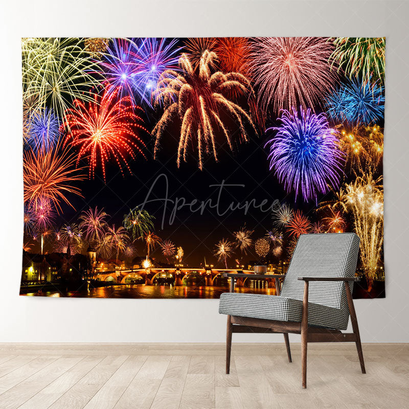 Aperturee - Celebration With Spraks Happy New Year Backdrop