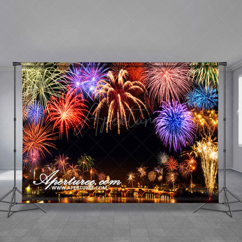 Aperturee - Celebration With Spraks Happy New Year Backdrop