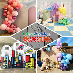 Aperturee - Christmas Pajamas Party Santa Arch Backdrop Kit