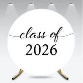 Aperturee - Circle Black White Simple Backdrop For Graduation