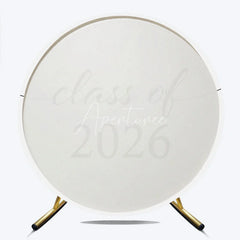 Aperturee - Circle Black White Simple Backdrop For Graduation