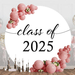 Aperturee - Circle Black White Simple Backdrop For Graduation