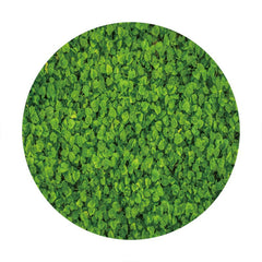 Aperturee - Circle Green Leaves Birthday Backdrop For Party