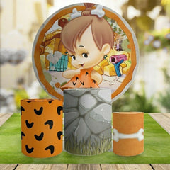 Aperturee Circle Little Baby Round Birthday Party Backdrop kit