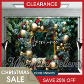 Aperturee - (Ship In 24HR) Greenery Balloon Picture Frame Christmas Backdrop