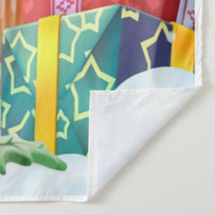 Aperturee - Color Candy Land Gift Snowy Sky Christmas Backdrop