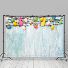 Aperturee - Colored Egg Decorations Paint Wall Easter Backdrop