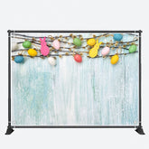 Aperturee - Colored Egg Decorations Paint Wall Easter Backdrop