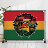 Aperturee Colored Stripes Girl Black History Month Backdrop