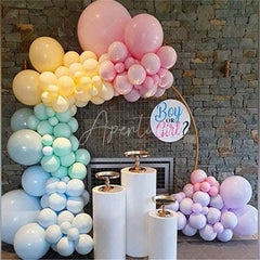 Aperturee Colorful 105 Pack Balloon Arch Kit DIY Party Decorations - Pink | Blue