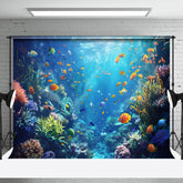 Aperturee - Colorful Fish Seaweed Coral Blue Underwater Backdrop