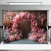 Aperturee - Colorful Floral Arch Vintage Wall Wedding Backdrop