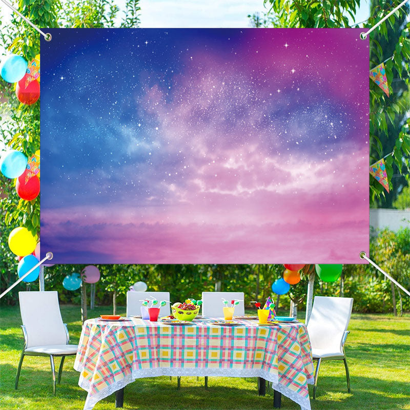 Aperturee - Colorful Galaxy Star Clouds Sky Fine Art Backdrop