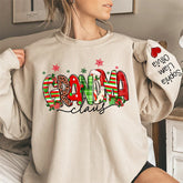 Aperturee - Colorful Grandma Kids Custom Christmas Sweatshirt