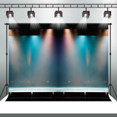 Aperturee - Colorful lights And Smoke Theatrical Stage Backdrop
