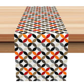 Aperturee - Colors Pattern Seamless Dining Fabric Table Runner