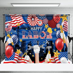 Aperturee - Construction Workers Happy American Labor Day Backdrop
