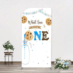 Aperturee - Cookie Milk It Is To Be One Birthday Arch Backdrop