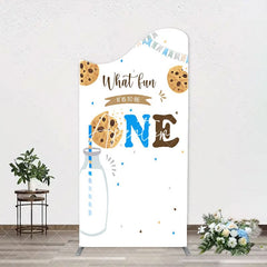 Aperturee - Cookie Milk It Is To Be One Birthday Arch Backdrop