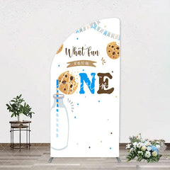Aperturee - Cookie Milk It Is To Be One Birthday Arch Backdrop