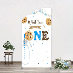 Aperturee - Cookie Milk It Is To Be One Birthday Arch Backdrop