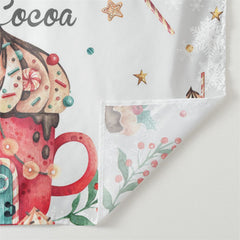 Aperturee - Cookies Hot Cocoa Red House Snowman Xmas Backdrop