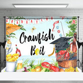Aperturee - Crawfish Boil Seaside Wine Food Graduation Backdrop