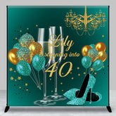 Aperturee - Custom Balloons Shoes Stars 40th Birthday Backdrop