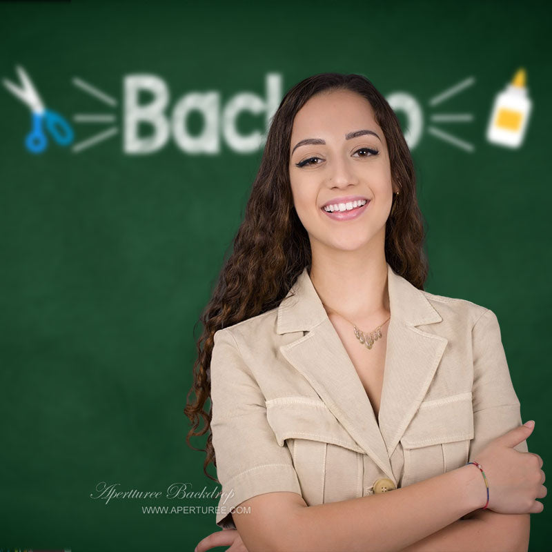 Aperturee - Custom Blackboard Back To School Backdrop For Photo