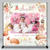 Aperturee - Custom Boho Elf Flower Photo 1st Birthday Backdrop