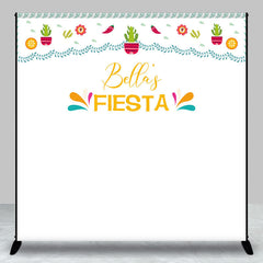 Aperturee - Custom Fiesta Birthday Photo Booth Backdrop For Lady