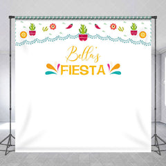 Aperturee - Custom Fiesta Birthday Photo Booth Backdrop For Lady