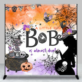 Aperturee - Custom Little Boo Is Almost Due Halloween Backdrop