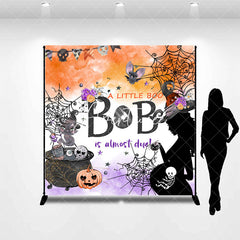 Aperturee - Custom Little Boo Is Almost Due Halloween Backdrop