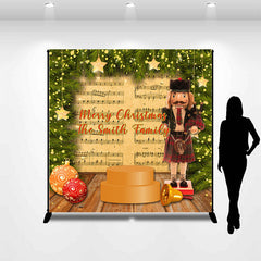 Aperturee - Custom Music Nutcracker Family Christmas Backdrop