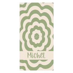 Aperturee - Custom Name Beautiful Patterns Beach Towel For Girls