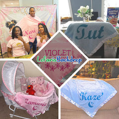 Lofaris Custom Name Catch Baby Blanket for Newborn Gift