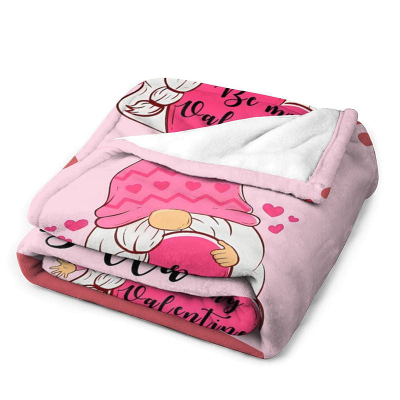 Aperturee - Custom Name Lovely Elf Hearts Valentines Day Blanket