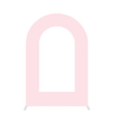 Aperturee - Custom Pink Open Arch Backdrop Cover for Party