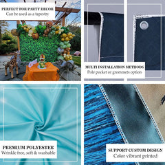 Aperturee - Custom Photo Blue Class of 2024 Graduation Party Backdrop