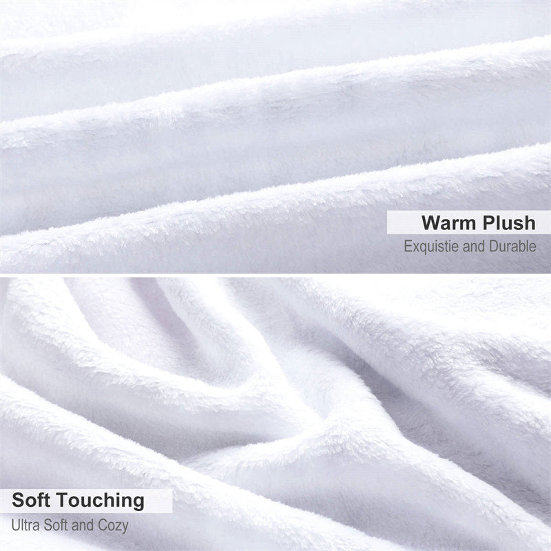 Aperturee - Custom Picture Happy New Year Warm Soft Blanket