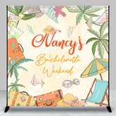 Aperturee - Custom Sandy Beach Bachelorette Weekennd Backdrop