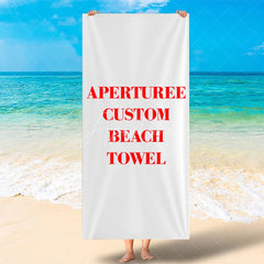 Aperturee - Custom Soft Beach Towel with Your Photo Text