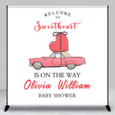 Aperturee - Custom Welcome To Sweetheart Baby Shower Backdrop