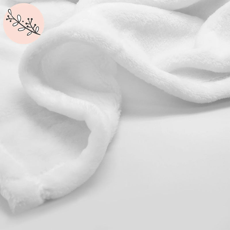 Lofaris Cute Deer Wreath Custom Baby Blanket With Name Month