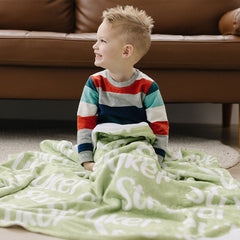 Lofaris Cute Design Customized Name Blanket For Family Gift