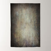 Aperturee - Dark Beige With Green Abstract Photography Backdrop